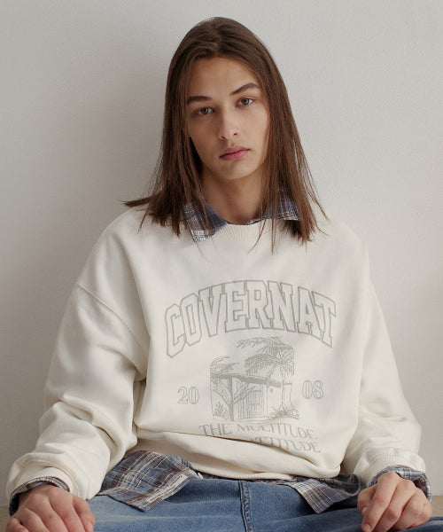 PALM TREE GRAPHIC SWEATSHIRT