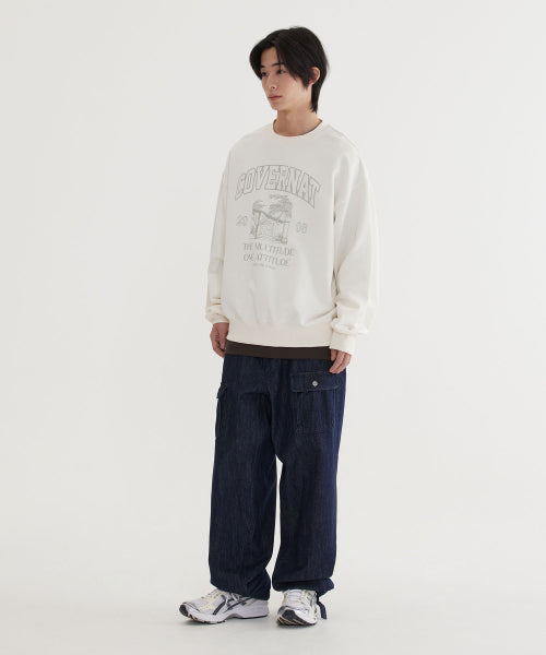 PALM TREE GRAPHIC SWEATSHIRT