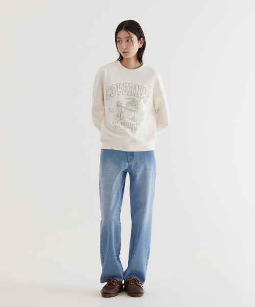PALM TREE GRAPHIC SWEATSHIRT