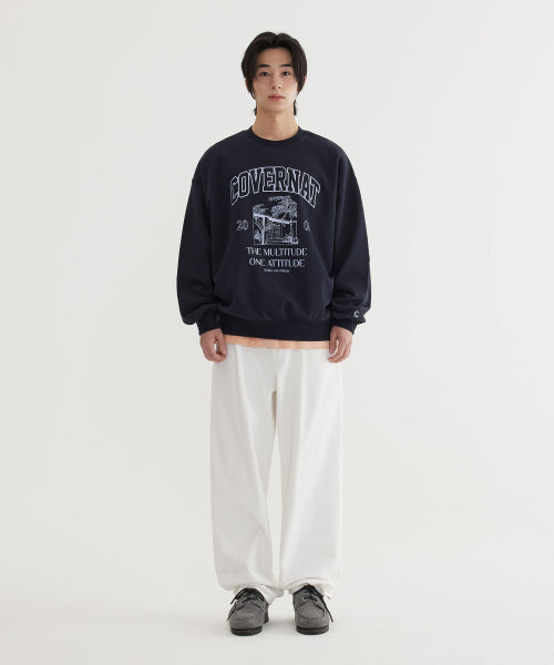 PALM TREE GRAPHIC SWEATSHIRT