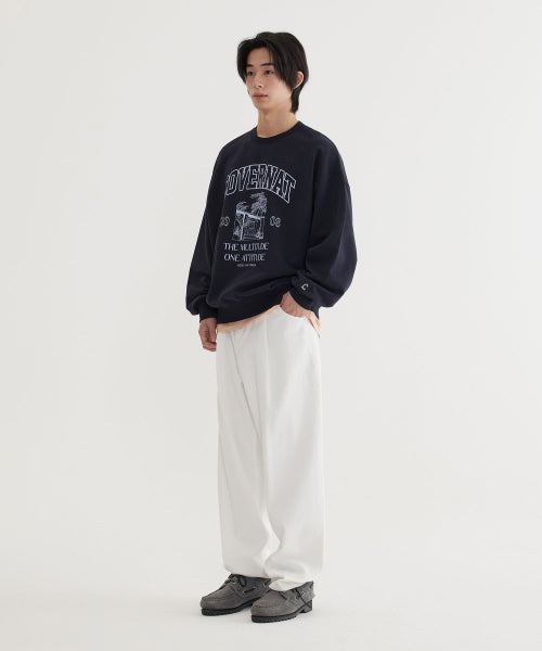 PALM TREE GRAPHIC SWEATSHIRT
