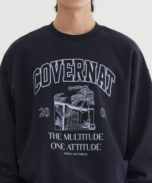 PALM TREE GRAPHIC SWEATSHIRT