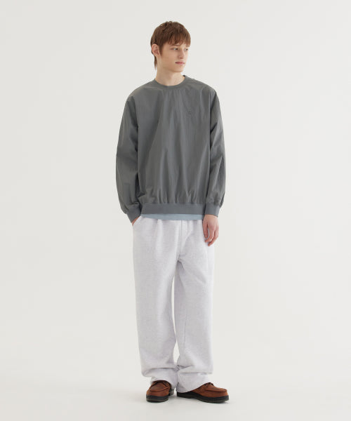 WOVEN UTILITY SWEATSHIRT