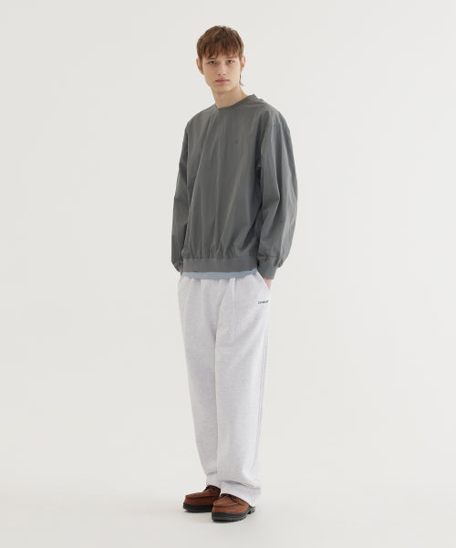WOVEN UTILITY SWEATSHIRT