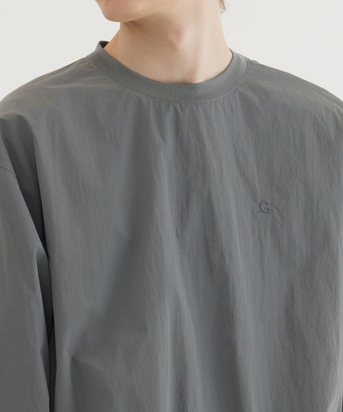 WOVEN UTILITY SWEATSHIRT