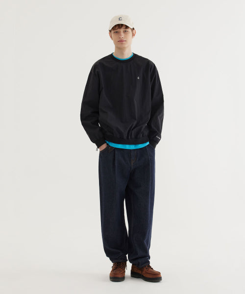 WOVEN UTILITY SWEATSHIRT