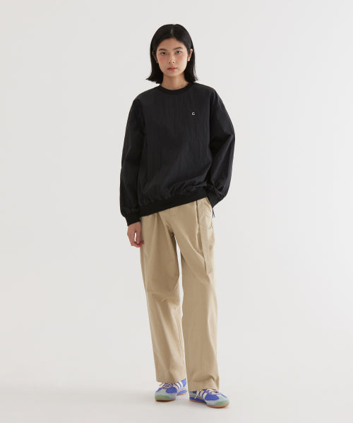 WOVEN UTILITY SWEATSHIRT