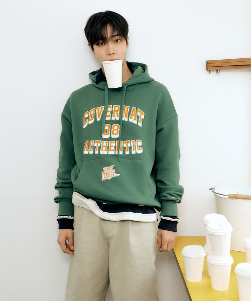 FLAG ARCH LOGO OVER-FIT HOODIE