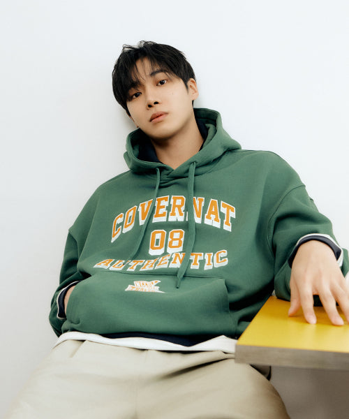 FLAG ARCH LOGO OVER-FIT HOODIE