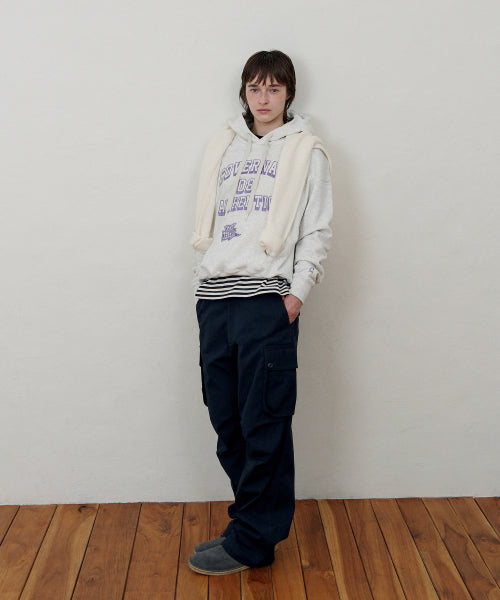 FLAG ARCH LOGO OVER-FIT HOODIE