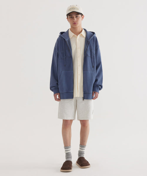 CVNT PIGMENT ZIP-UP HOODIE