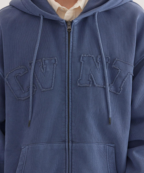 CVNT PIGMENT ZIP-UP HOODIE