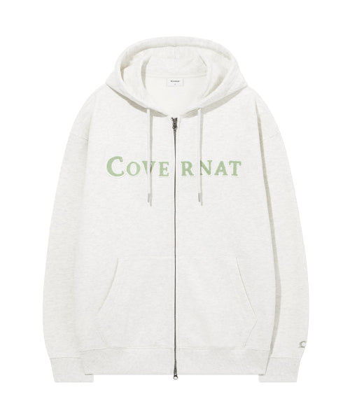 AUTHENTIC LOGO ZIP-UP HOODIE
