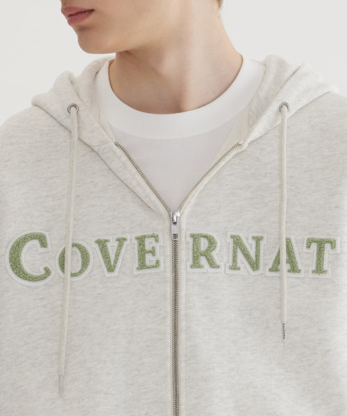 AUTHENTIC LOGO ZIP-UP HOODIE