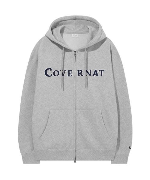 AUTHENTIC LOGO ZIP-UP HOODIE