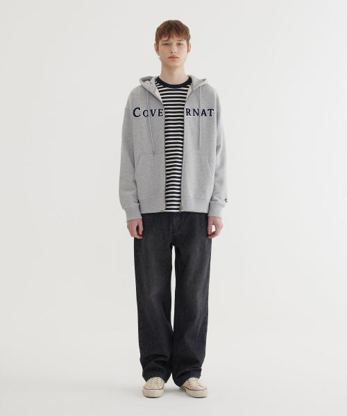 AUTHENTIC LOGO ZIP-UP HOODIE