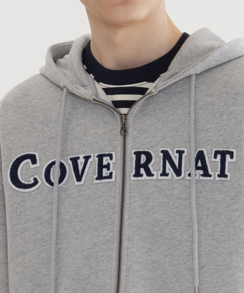 AUTHENTIC LOGO ZIP-UP HOODIE