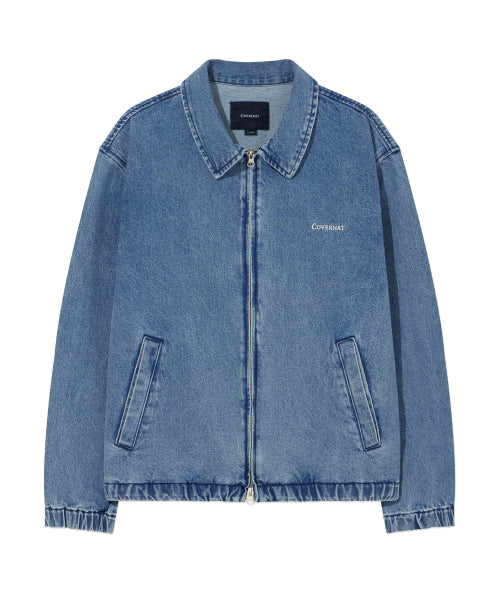 DENIM ZIP-UP JACKET