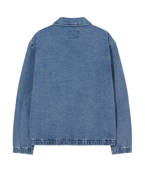 DENIM ZIP-UP JACKET
