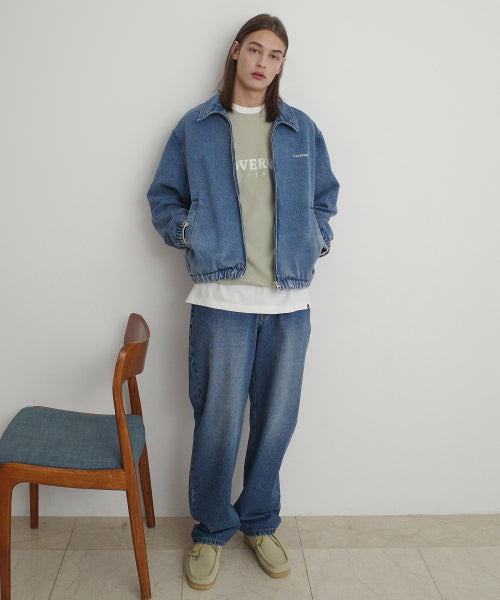 DENIM ZIP-UP JACKET
