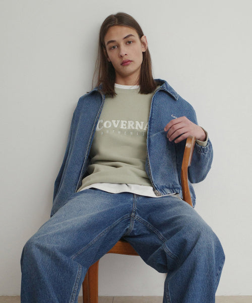 DENIM ZIP-UP JACKET