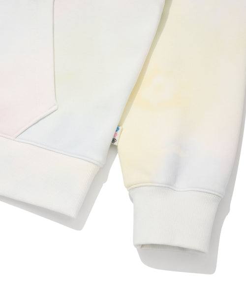 Women's Blur Graphic Semi-Overfit Hoodie Pattern