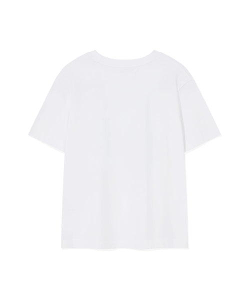 Women's Big Lily Graphic Short-Sleeved T-Shirt White