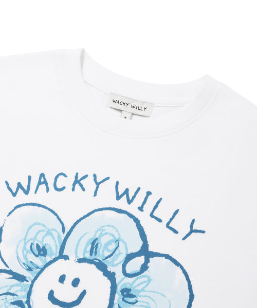 Women's Big Lily Graphic Short-Sleeved T-Shirt White