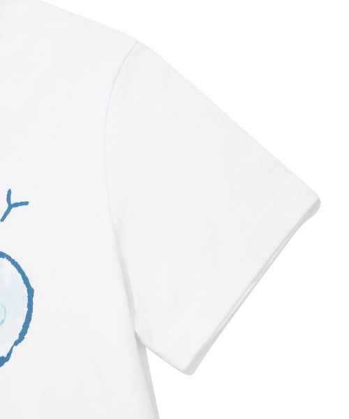 Women's Big Lily Graphic Short-Sleeved T-Shirt White