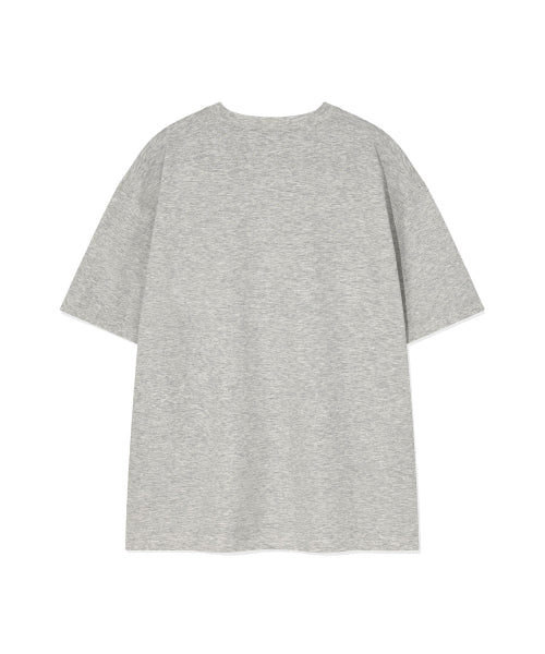 Kiki Double Wappen Short Sleeve T-shirt Gray