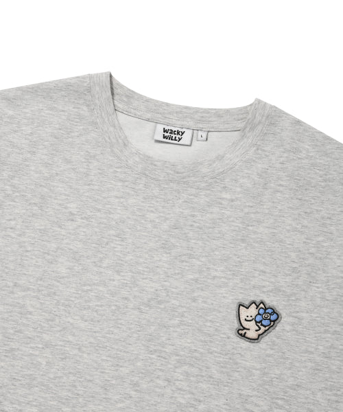 Kiki Double Wappen Short Sleeve T-shirt Gray