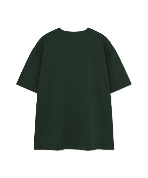 Kiki Double Wappen Short Sleeve T-shirt Green