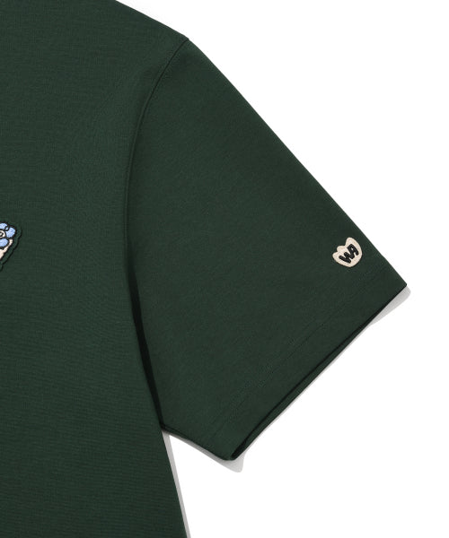 Kiki Double Wappen Short Sleeve T-shirt Green