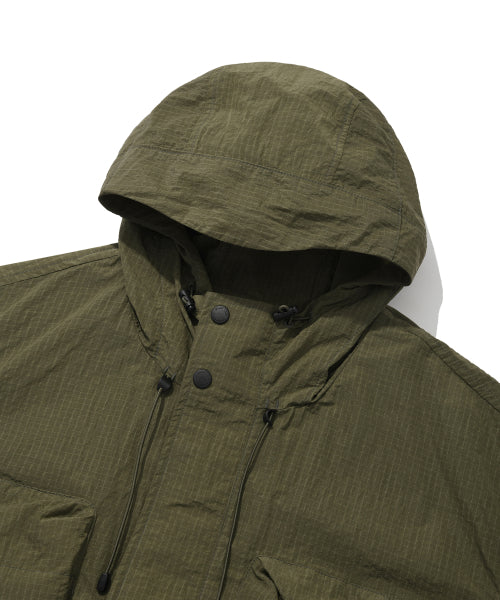 Utility Pocket Hooded Jumper Khaki