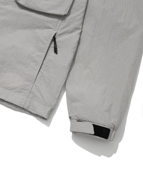 Utility Pocket Hooded Jumper Light Gray