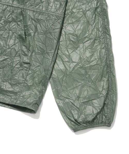 Light lettering windbreaker khaki
