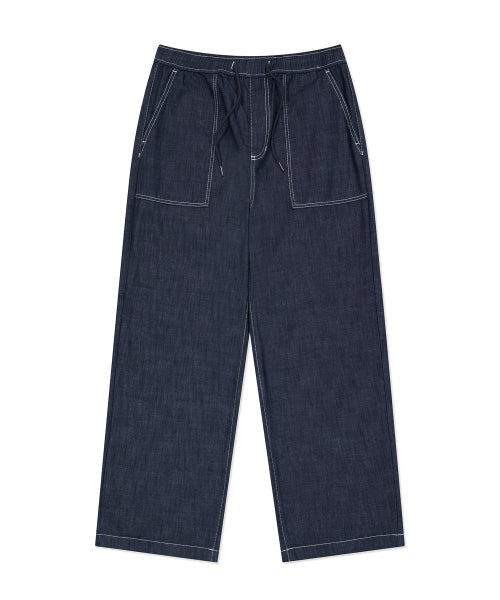 Easy denim pants blue