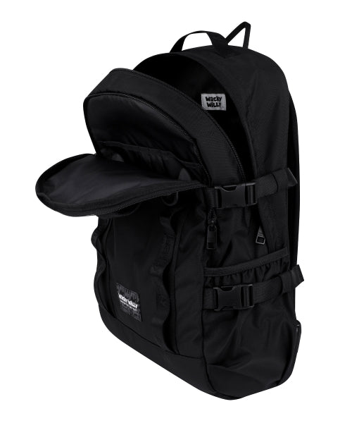[25SS] Corduroy Webbing Backpack Black