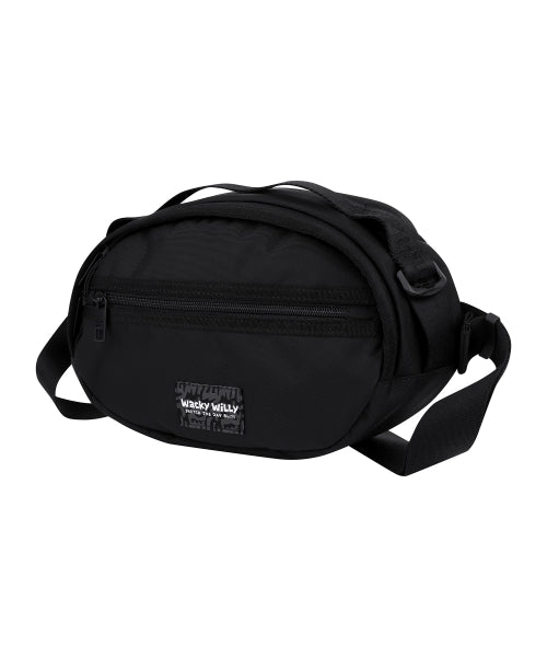 [25SS] Corduroy Webbing Sling Bag Black