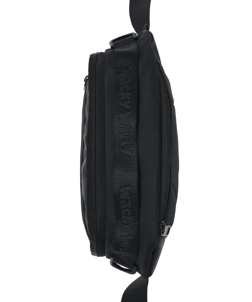 [25SS] Corduroy Webbing Sling Bag Black