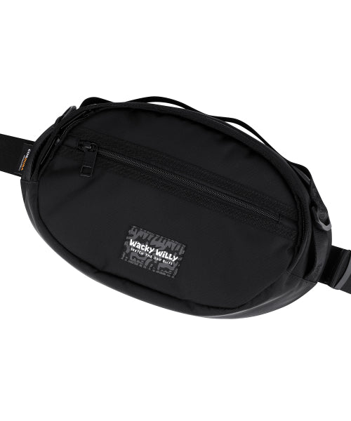 [25SS] Corduroy Webbing Sling Bag Black