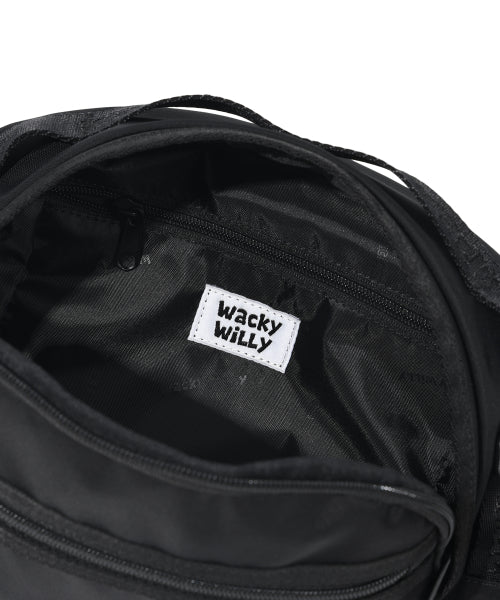 [25SS] Corduroy Webbing Sling Bag Black
