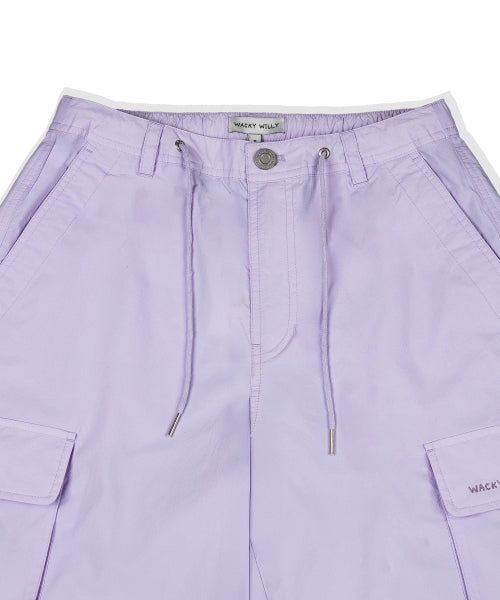 Women's Nylon Parasuit Pants Lavender