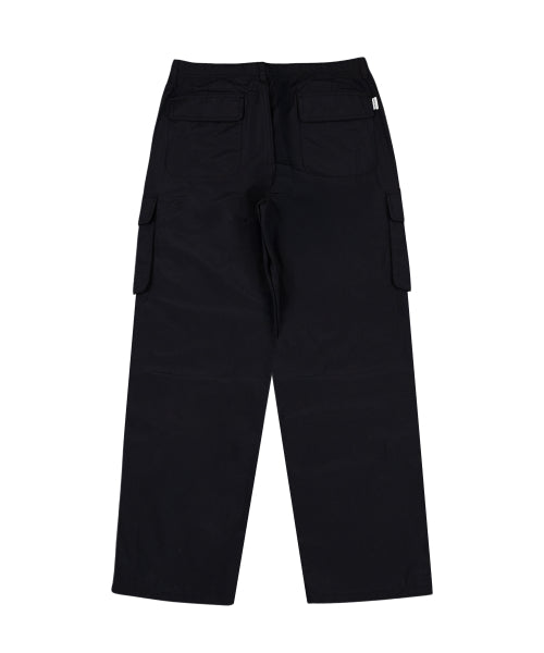 Women's Nylon Parasuit Pants Black