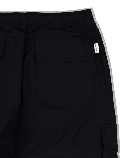 Women's Nylon Parasuit Pants Black