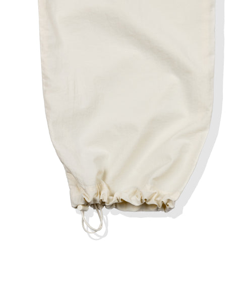 Women's nylon banding pants cream