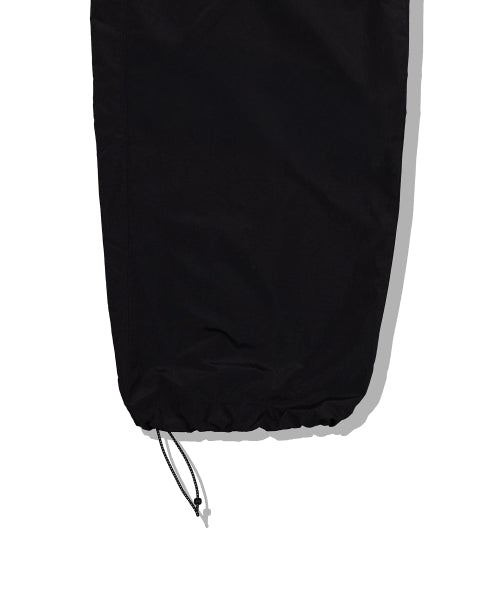 Nylon cargo track pants black