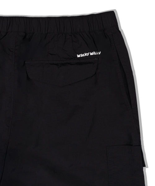 Nylon Workwear Pants Black