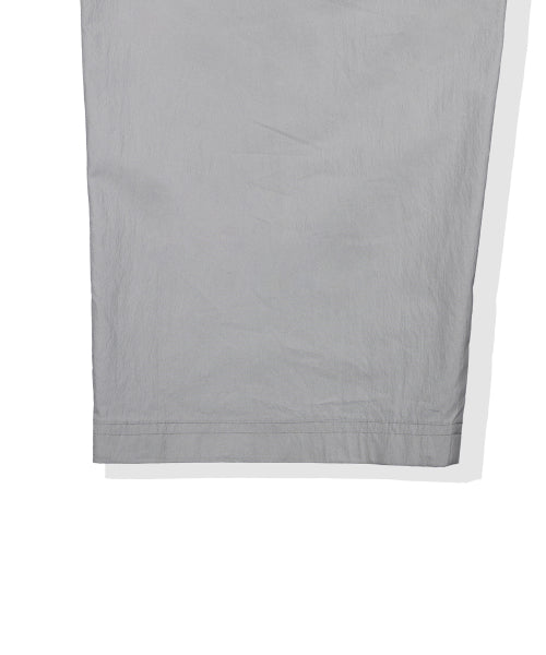 Webbing Belt Puttig Cotton Pants Light Gray