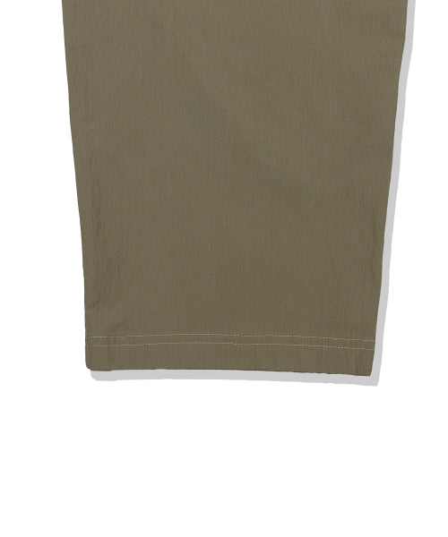 Webbing Belt Puttig Cotton Pants Khaki